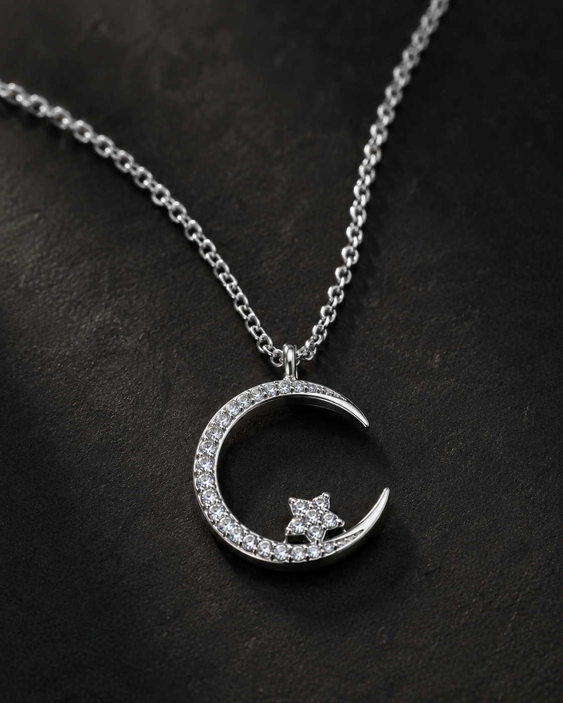 Collar Celestial Luna y Estrella