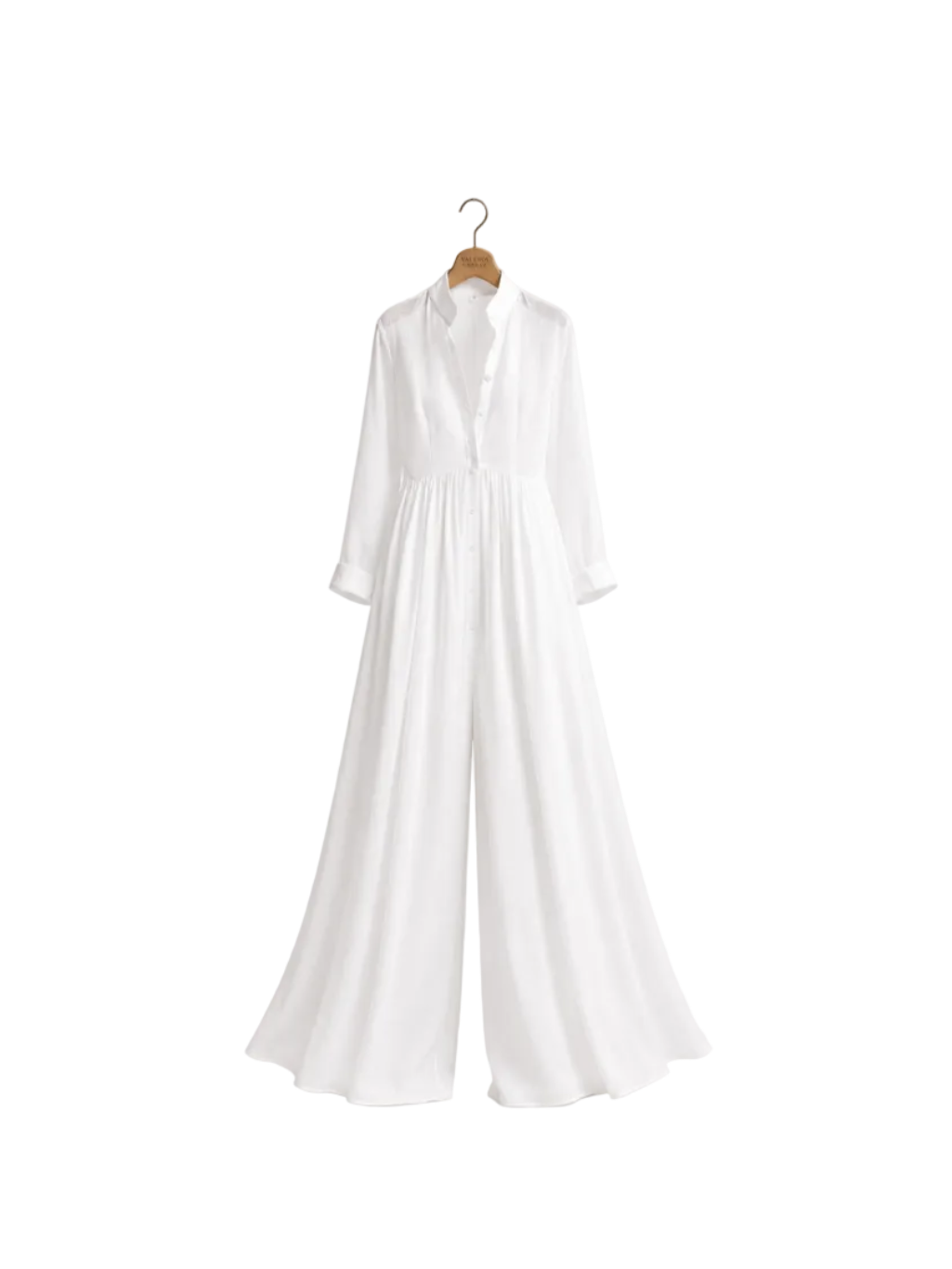 Elena Vestido largo minimalista de cuello alto