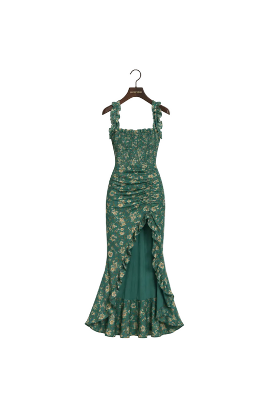 Mara Vestido Largo Boho de Estilo Retro