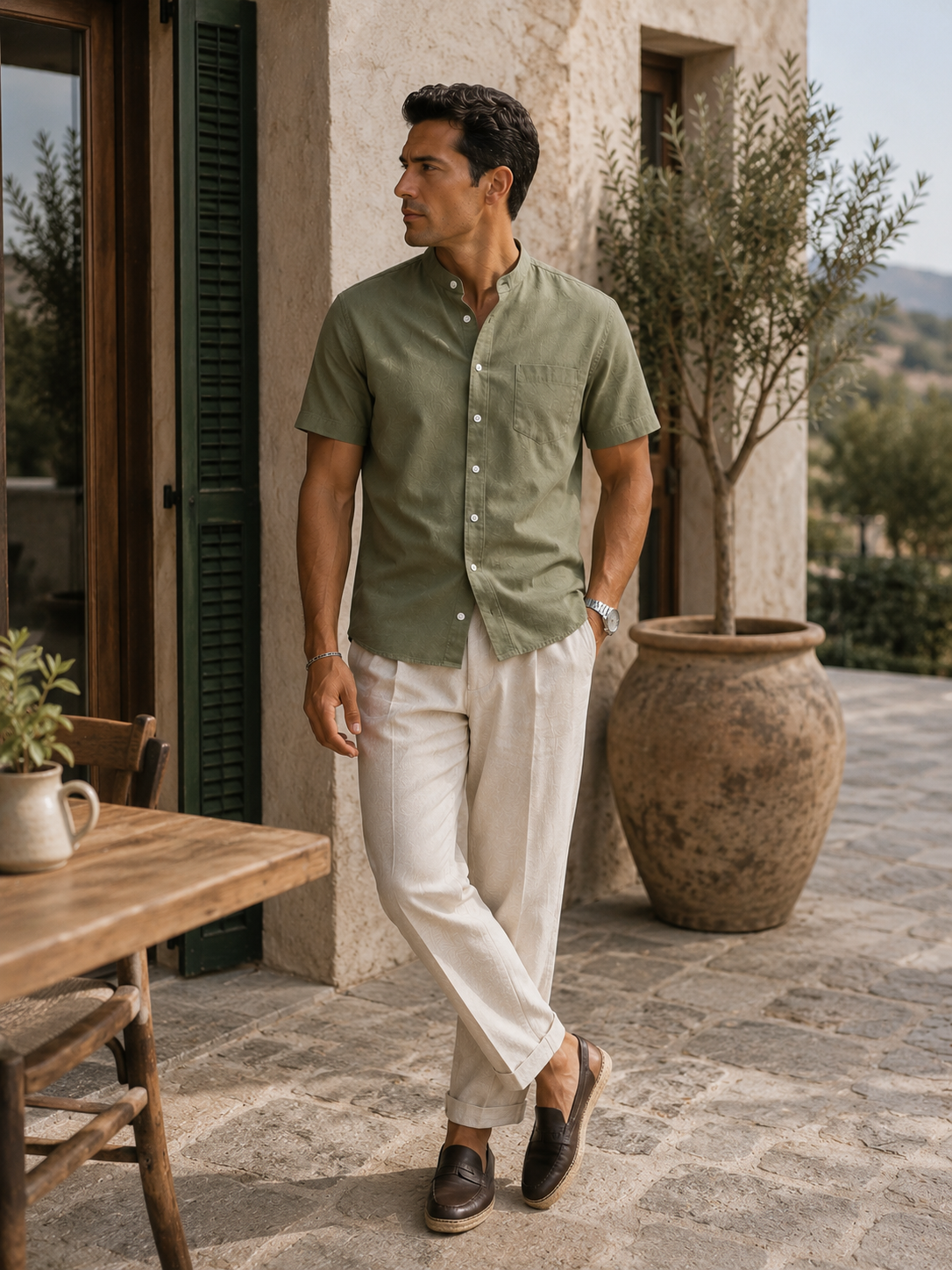 Camisa Santorini