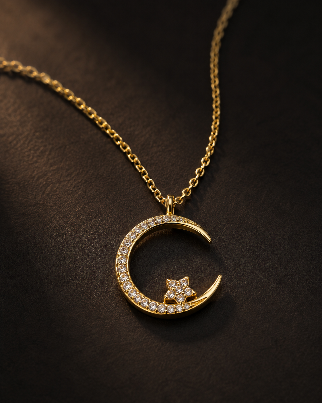Collar Celestial Luna y Estrella