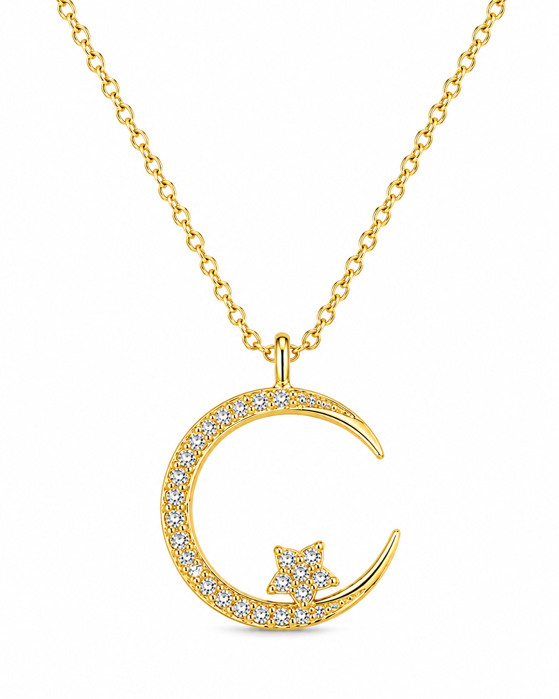 Collar Celestial Luna y Estrella