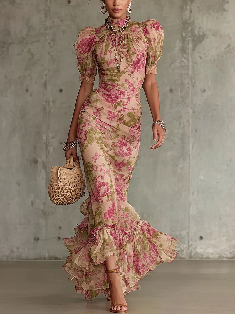 Alessia Vestido Largo Floral