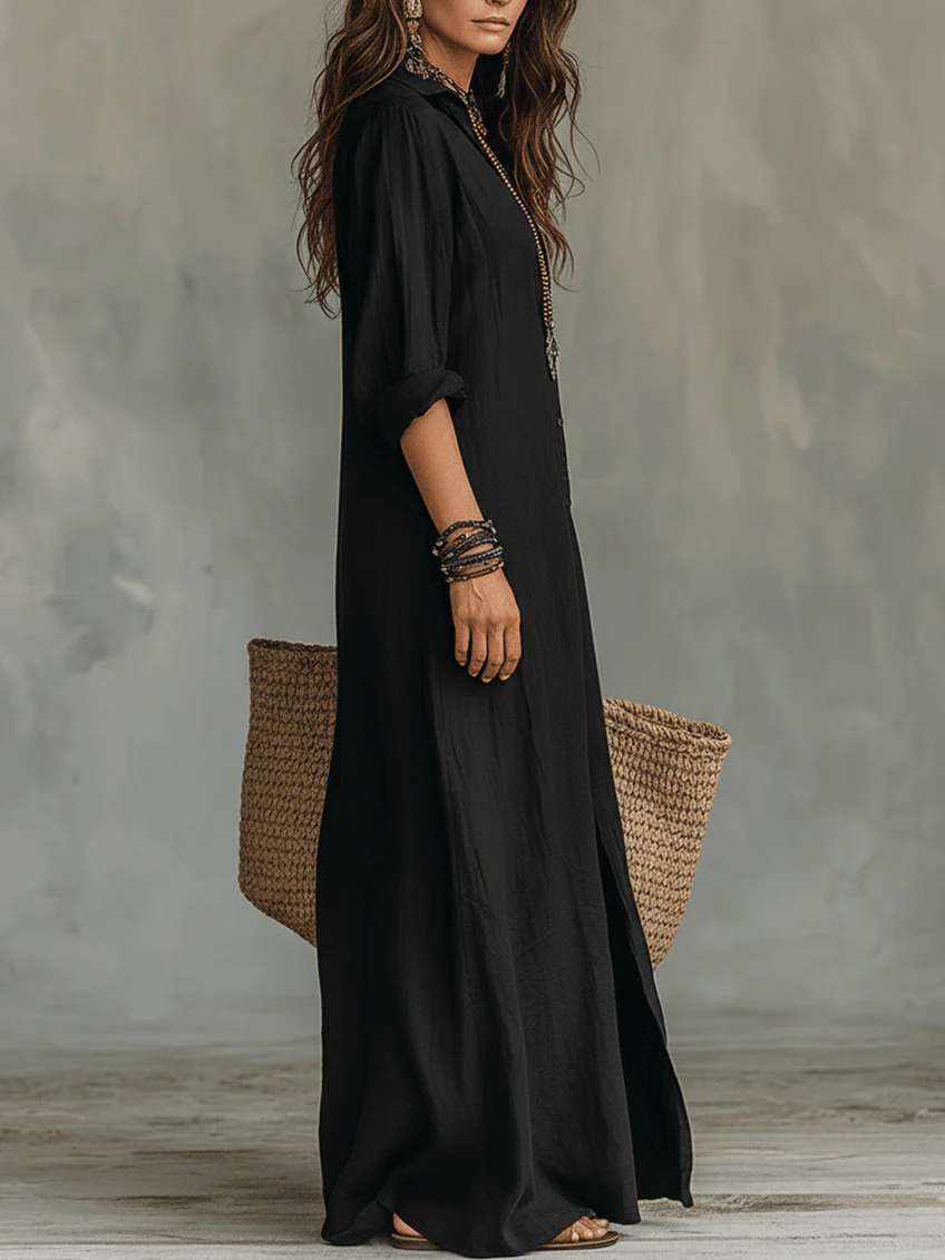 Soline Vestido Maxi Negro