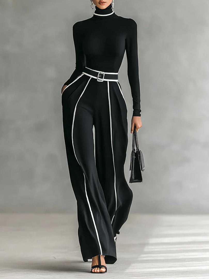 Vera Conjunto elegante con detalles en contraste