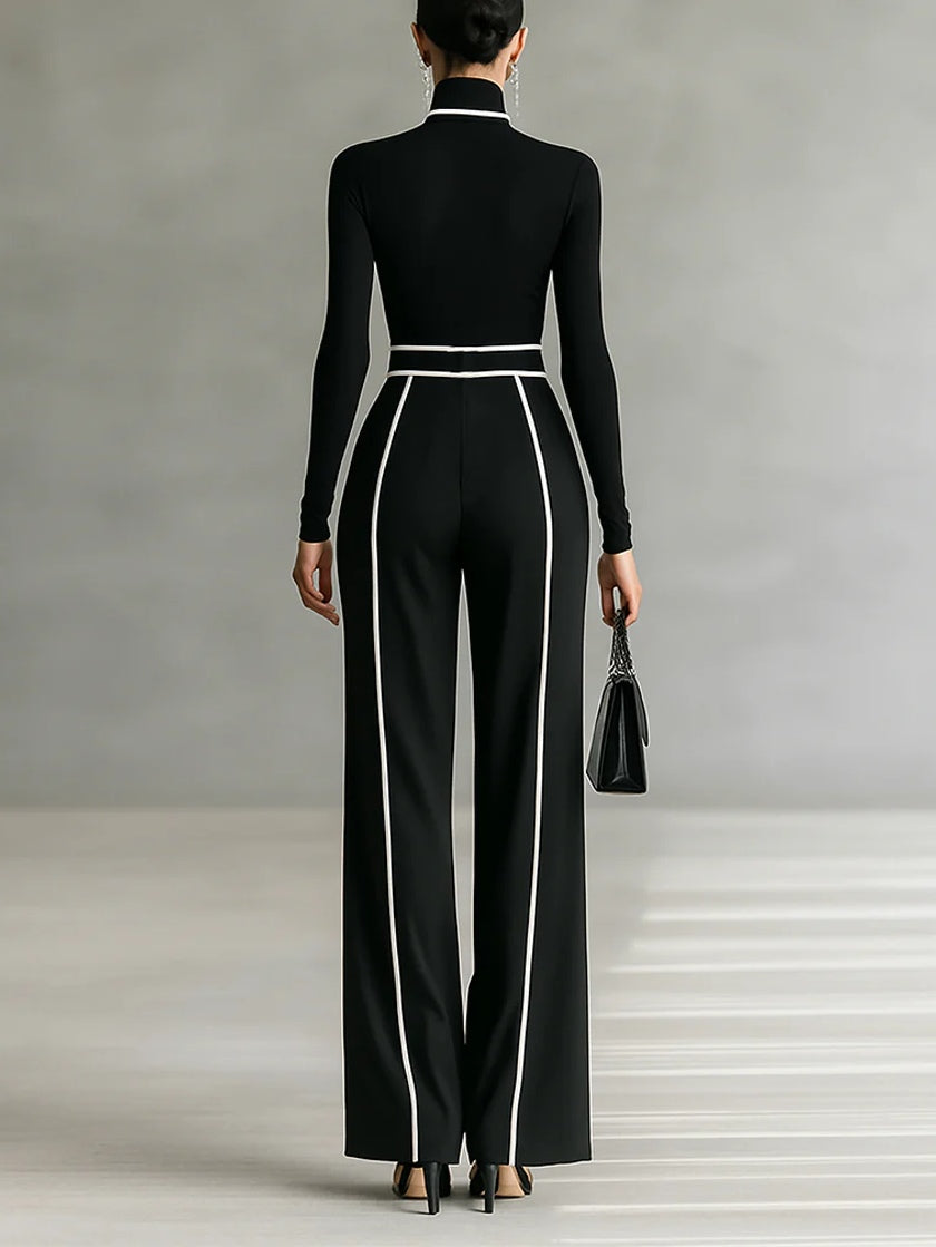 Vera Conjunto elegante con detalles en contraste