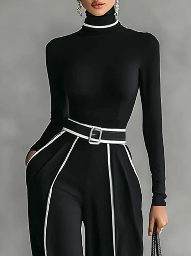 Vera Conjunto elegante con detalles en contraste